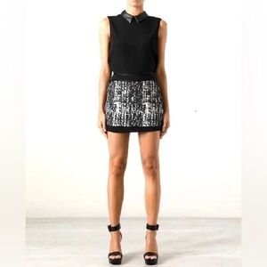 Diane von Furstenberg Chloette Maze Skirt mini skirt‎ size 6